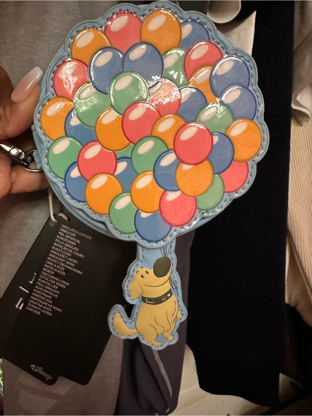 Disney Dug with Colorful Balloons Wristlet